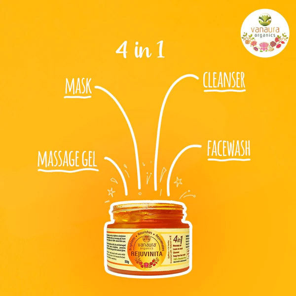 Rejuvinita 4 In 1 Organic Gel - 1Lakh+ Bottles Sold- 50g- vanaura organics