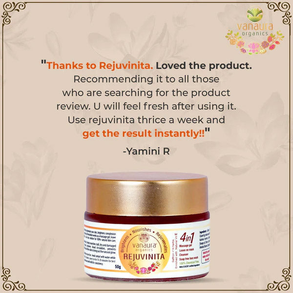 Rejuvinita 4 In 1 Organic Gel - 1Lakh+ Bottles Sold- 50g- vanaura organics