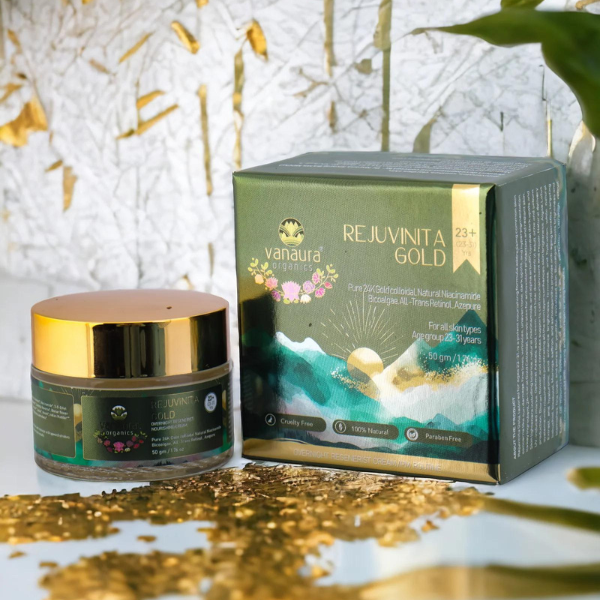 Rejuvinita Gold 23+ (For 23-31yrs)-Overnight Regenerist Nourishing Cream- 50g- vanaura organics