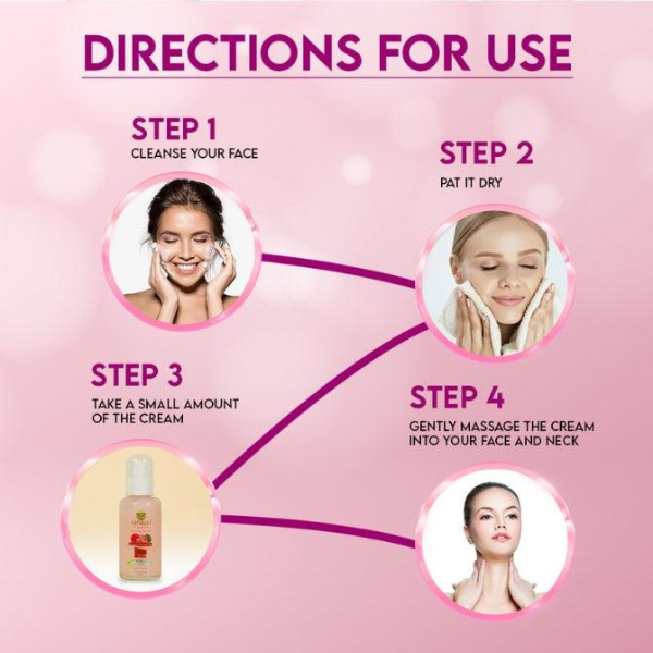 Rose and lotus Deep moisturizing day gel cream With Bio engineered natural whitening complex (All skin types) - vanaura organics
