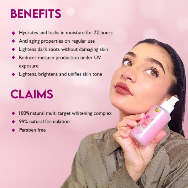Rose and lotus Deep moisturizing day gel cream With Bio engineered natural whitening complex (All skin types) - vanaura organics