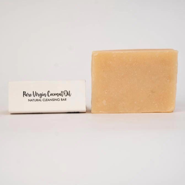 Pure Virgin Coconut Oil Natural Cleansing Bar - (Cleansing, Moisturizing, Anti-Bacterial)-125g - vanaura organics
