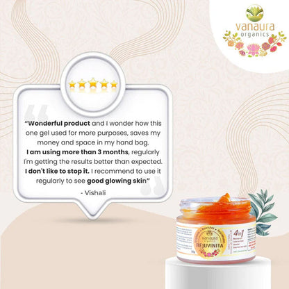 Rejuvinita 4 In 1 Organic Gel - 1Lakh+ Bottles Sold- 50g- vanaura organics