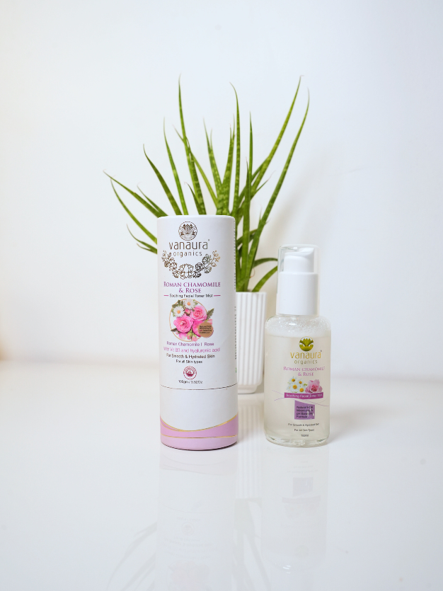Roman Chamomile and Rose  Soothing facial toner mist-100ml