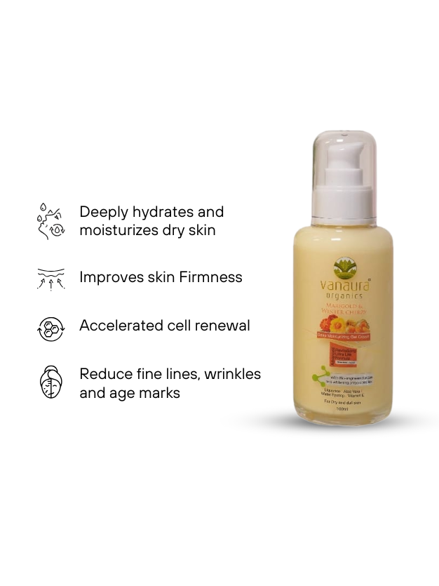 Marigold and Winter cherry Deep moisturizing gel cream for Dry skin-100ml