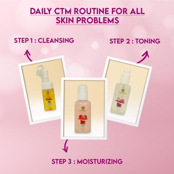 Rose and lotus Deep moisturizing day gel cream With Bio engineered natural whitening complex (All skin types) - vanaura organics