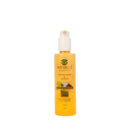 Passion Fruit and Saffron Skin Repairing Rich Moisturizing Body Milk Cream Lotion 200 ML - vanaura oraganics