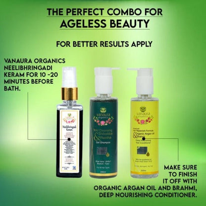 Shikakkai and Reetha Mild Cleansing gel shampoo 200 ML - Vanaura Organics