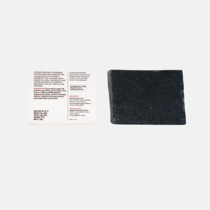 Charcoal Bathing Bar - (Exfoliating, Cleansing, Detoxifying) Natural Handcrafted Bar(125g)- vanauraorganics