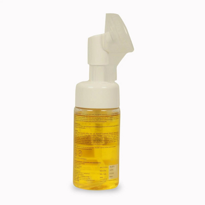 Refreshing burst  Mild foaming face cleanser enriched with Orange and marigold extracts with silicon brush (For clean, hydrated skin) - Vanaura Organics
